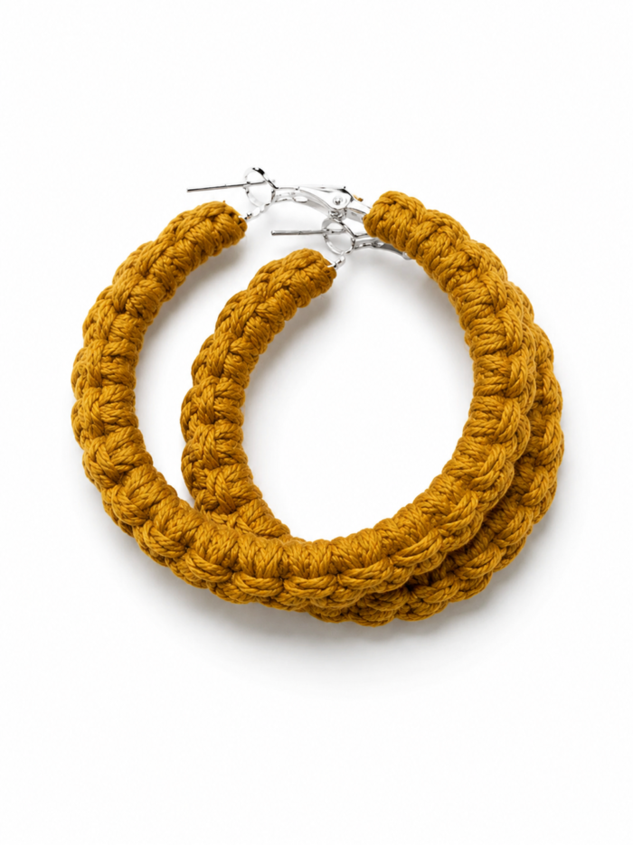 Brinco Torce Bonita Amarelo Argola Brinco Torce Bonita Amarelo Argola