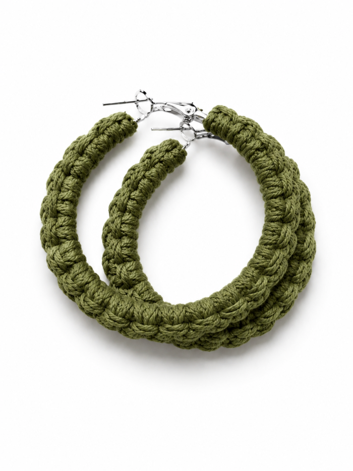 Brinco Torce Bonita Verde Argola Brinco Torce Bonita Verde Argola